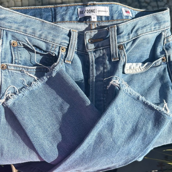 ♥️RE/DONE Originals Skinny Jeans Raw Hem Cotton | Size 27 - Picture 8 of 9